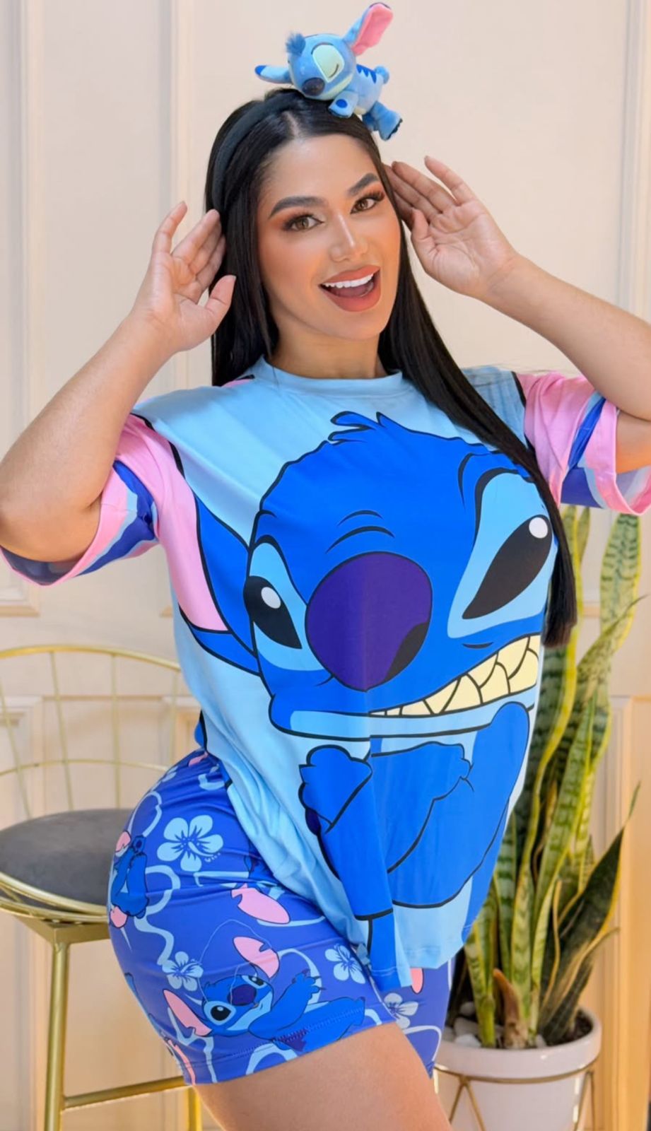 ✨ Pijama Princesa Azul – 2 Piezas