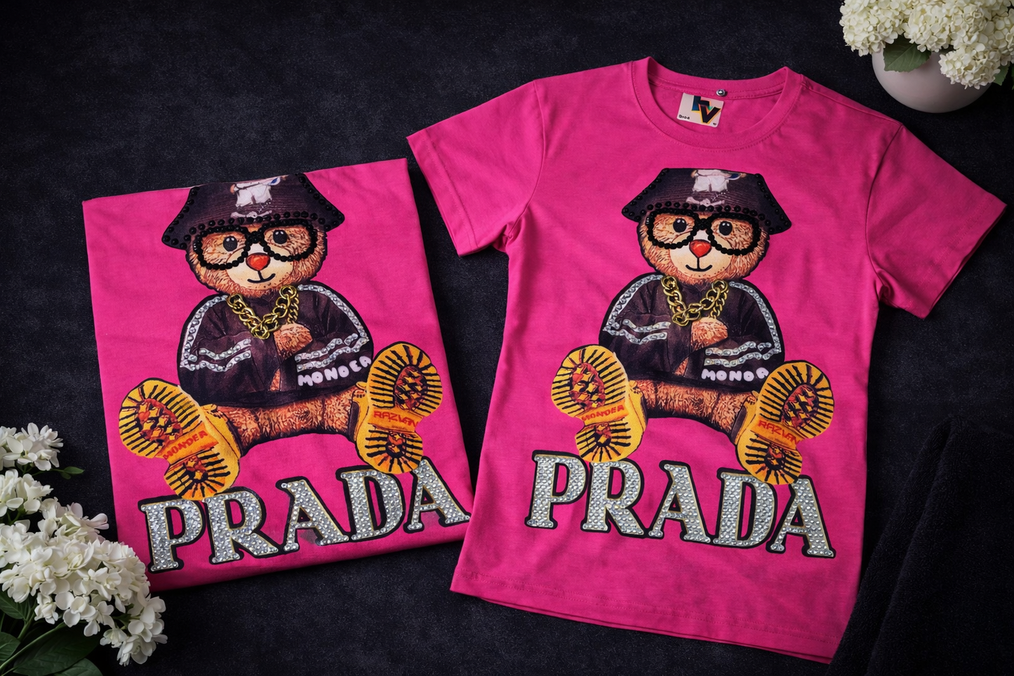 Camiseta Moderna Rosa