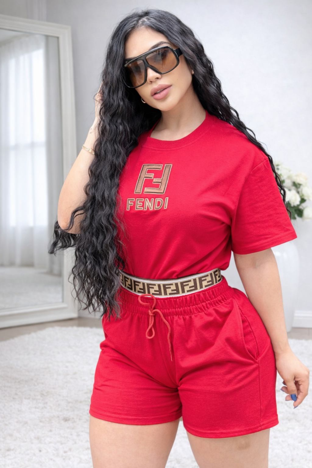 Conjunto LaYai Luxe/ Rojo