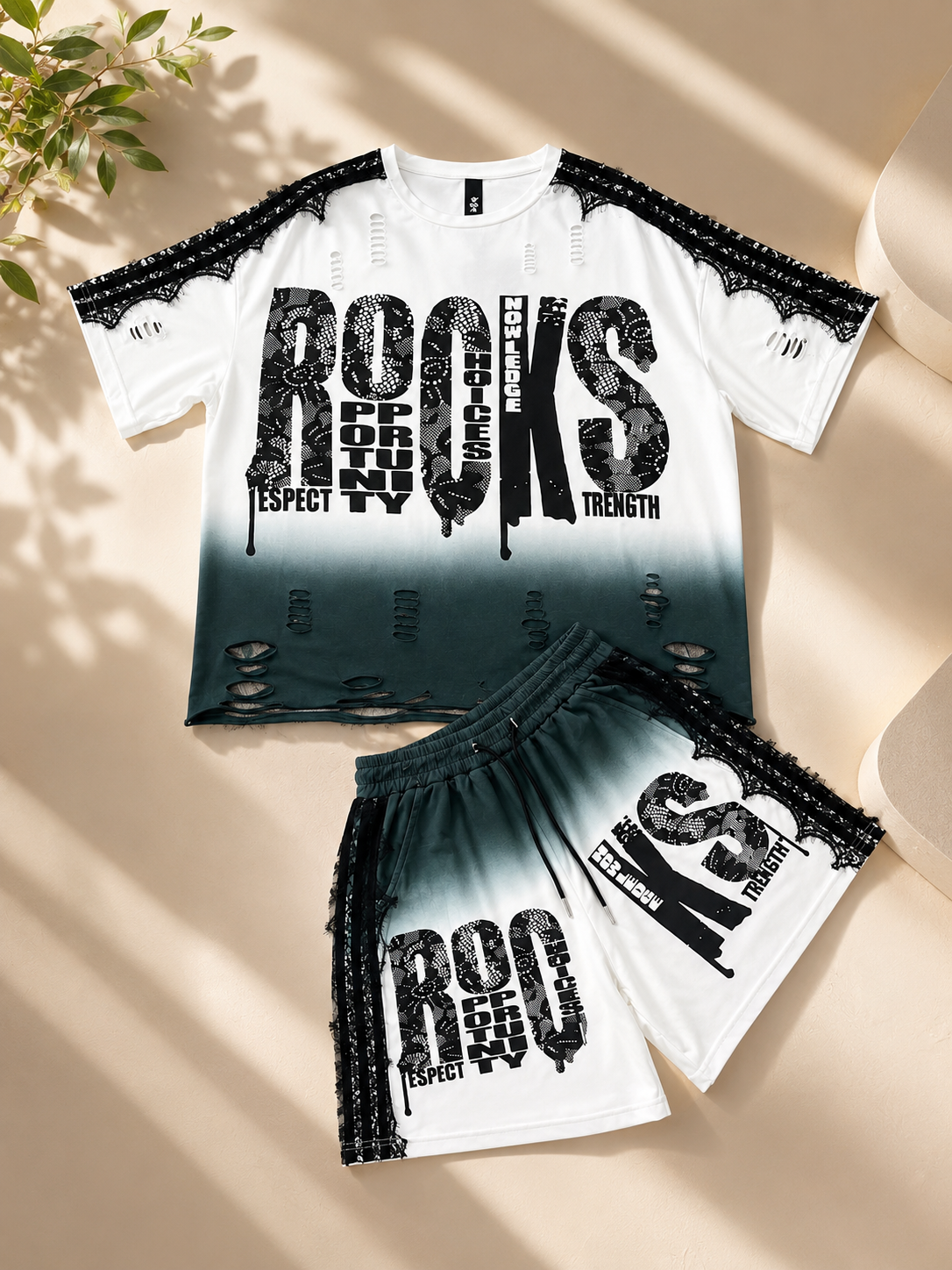 Conjunto Urban Luxe 2 Piezas/Blanco