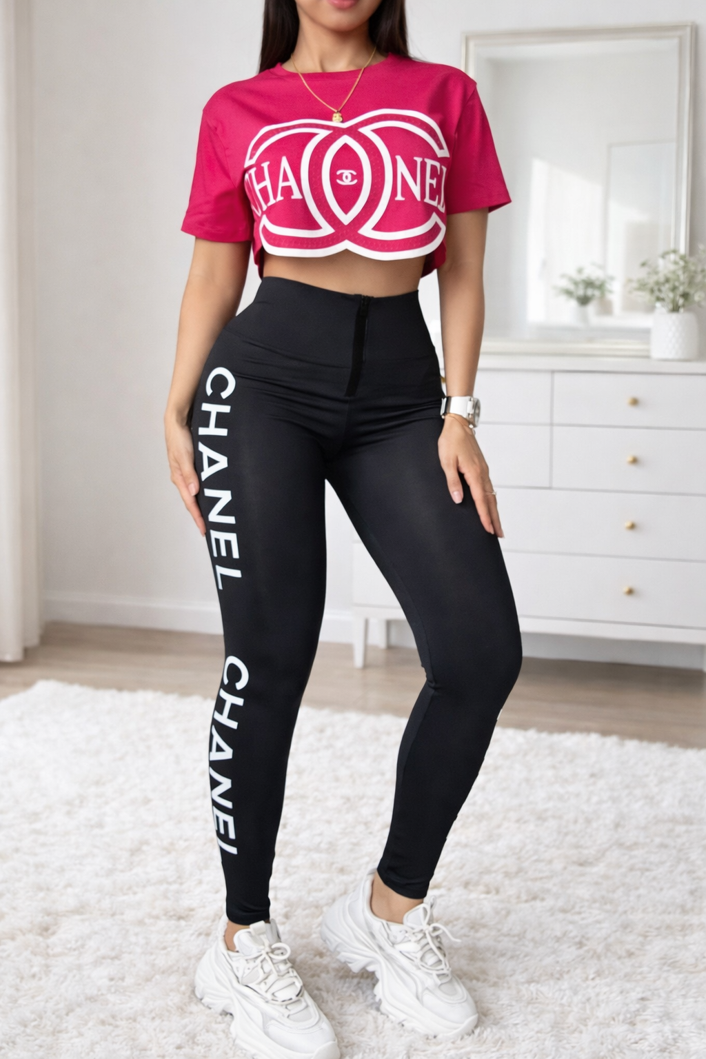 Conjunto Rosa Glam / 2 piezas