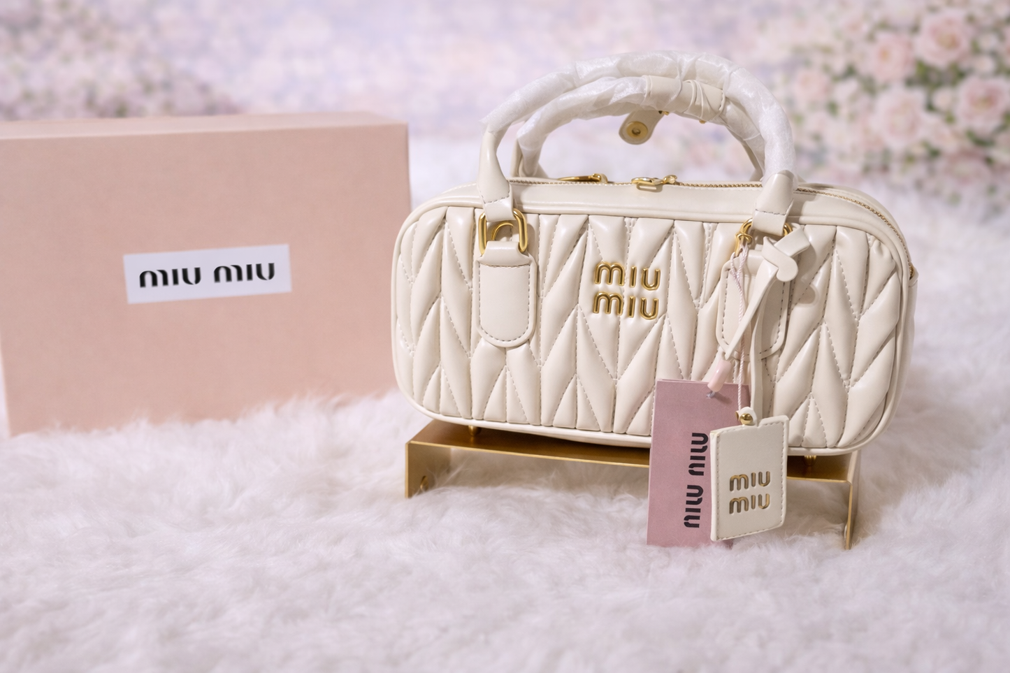 Bolso Ivory Glam Luxe/Beige Claro