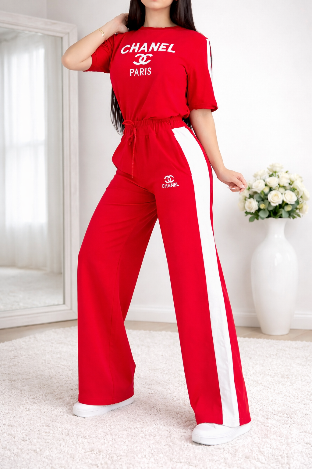 Conjunto De Dos Piezas/Luxe Motion Rojo