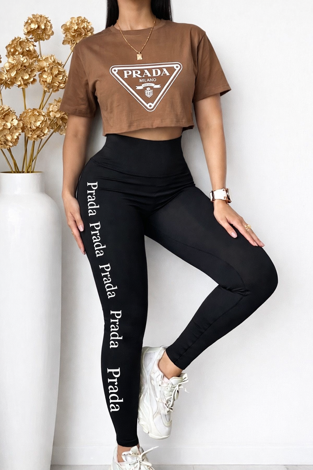 Milano Chic Set/Marrón y Negro
