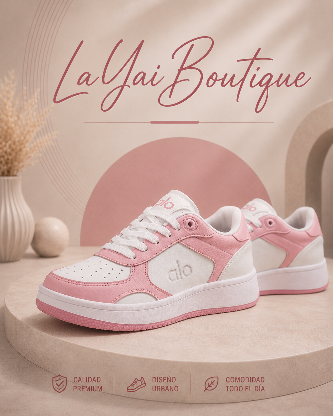 Sneakers / Pink Soft Urban|Línea Premium