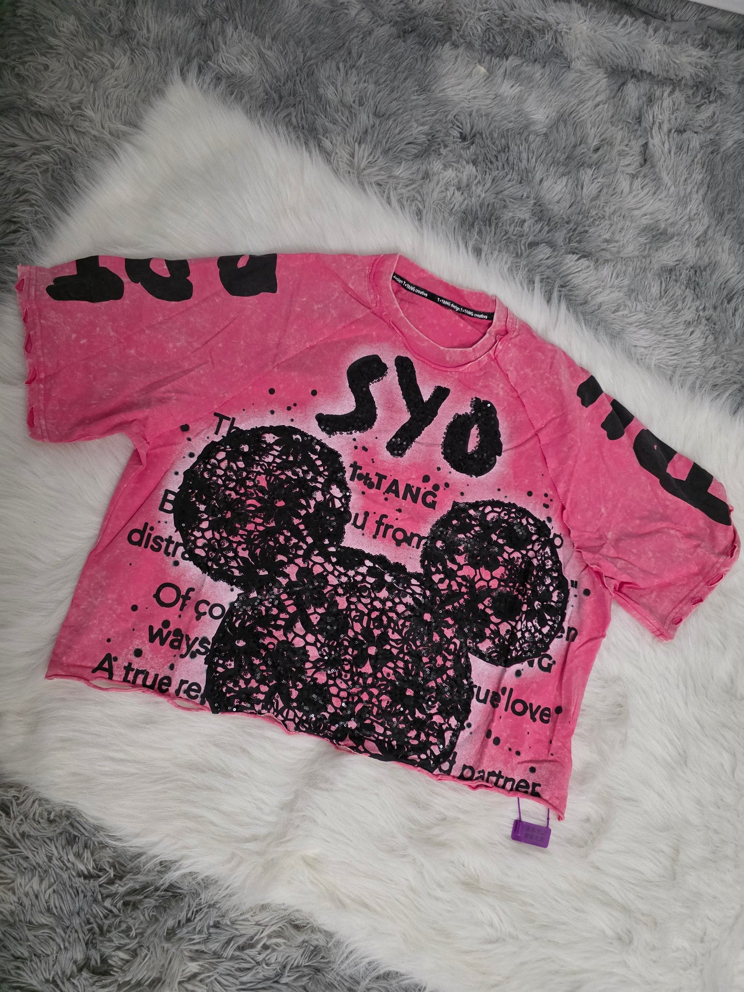 Blusón Trendy Lace/Fucsia