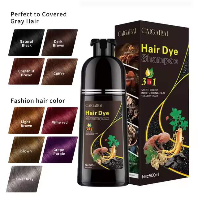 Shampú Tinte 3 en 1 para el Cabello