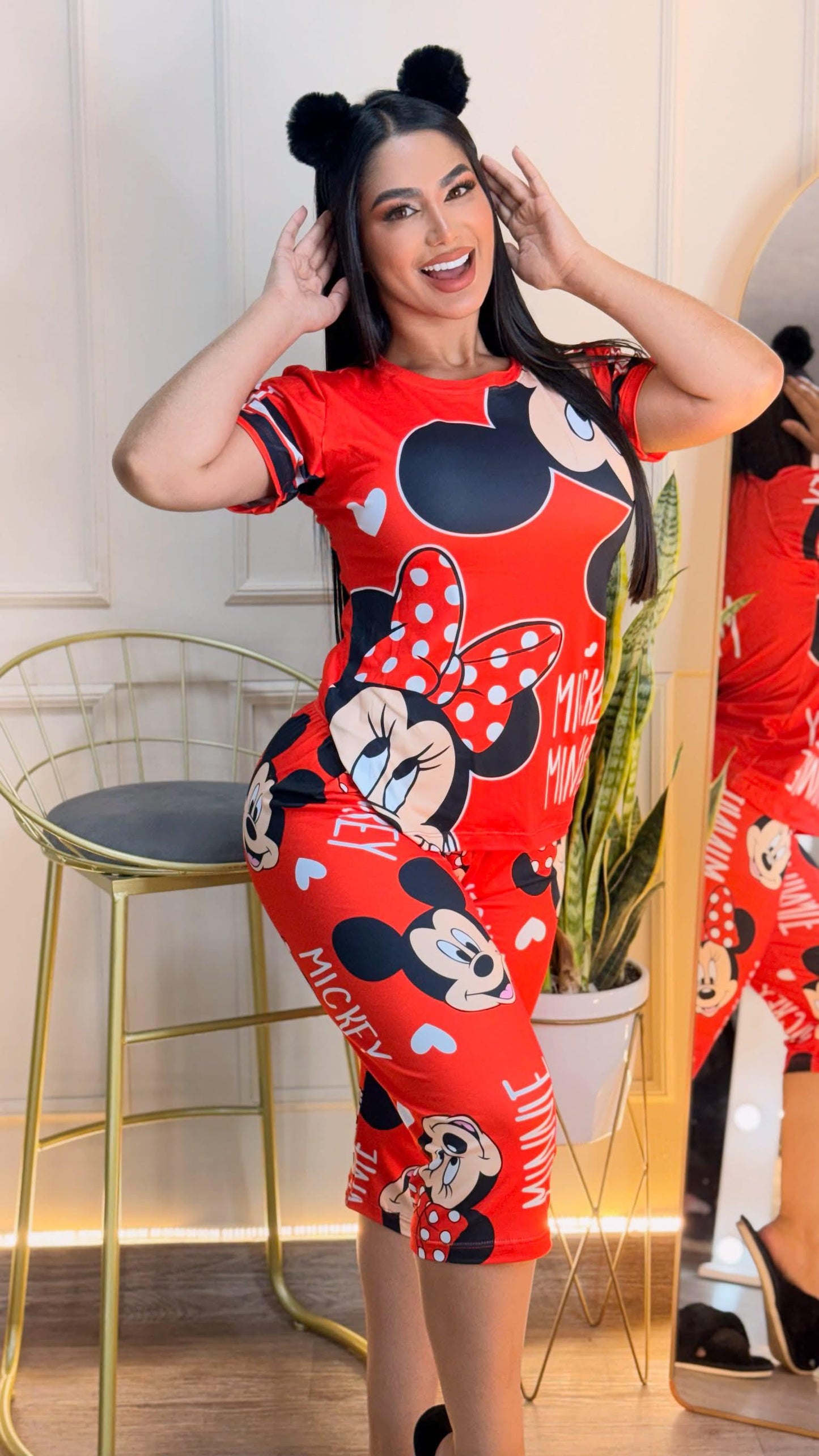 🌸💖 Pijama Encanto  2 Piezas 💖🌸/Rojo