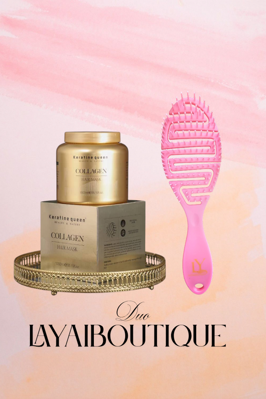 Duo LaYaiBoutique Cepillo Desenredante & Mascarilla para el Cabello