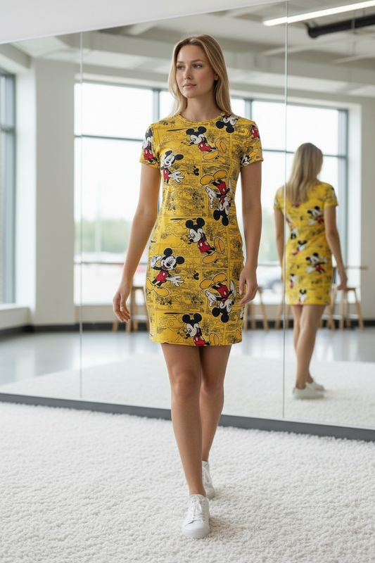 Vestido Mickey Classic Amarillo