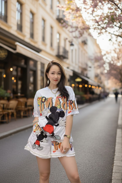 Conjunto Urban Glam Mouse/Blanco/ 0004