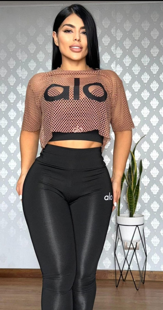 Conjunto de Dama Negro y Carmelita