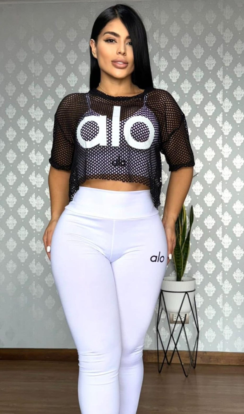 Conjunto de Dama Blanco y Negro