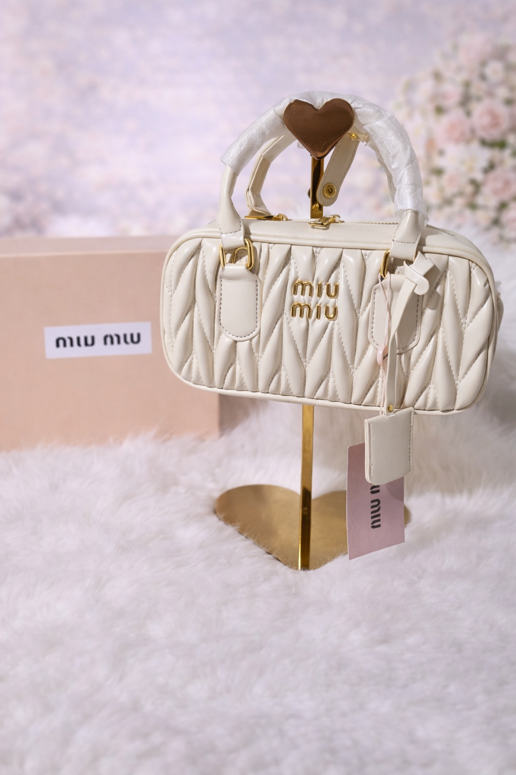 Bolso Ivory Glam Luxe/Beige Claro