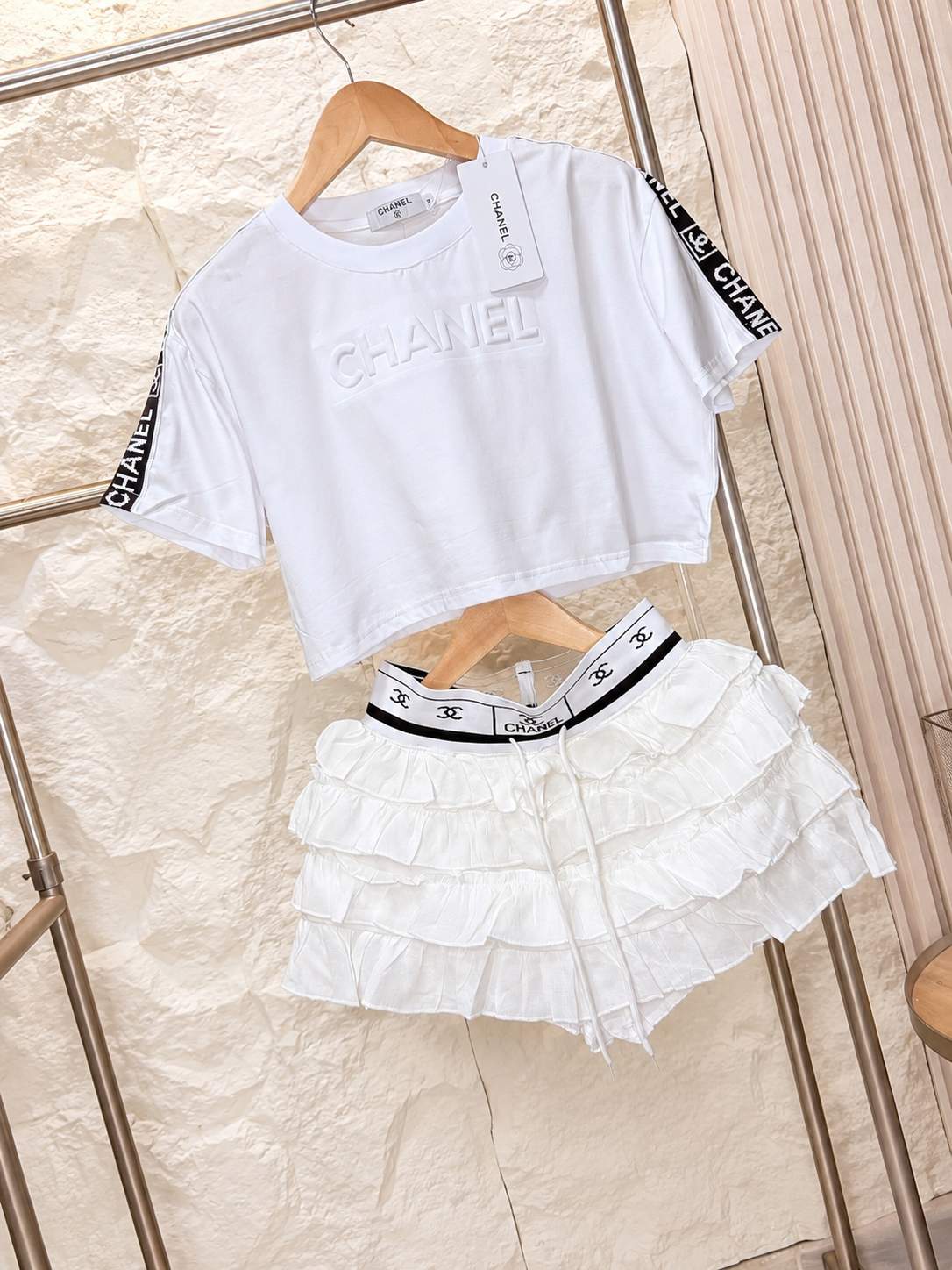 Conjunto Noir Chic/Blanco
