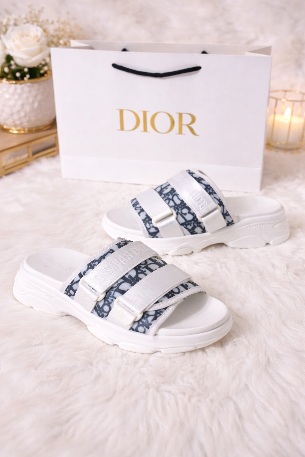 Sandalias Confort Deluxe/Línea Premium/Blanco