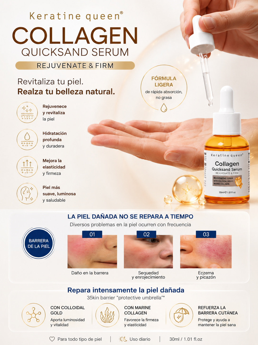 Serum Facial De Colágeno Cuidado Personal