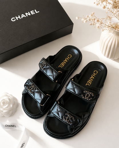 Sandalias Acolchadas Black Luxe/Línea Premium
