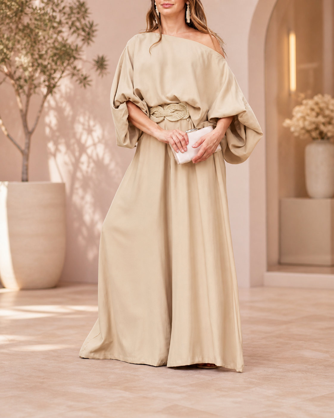 Conjunto Palazzo Elegancia Beige