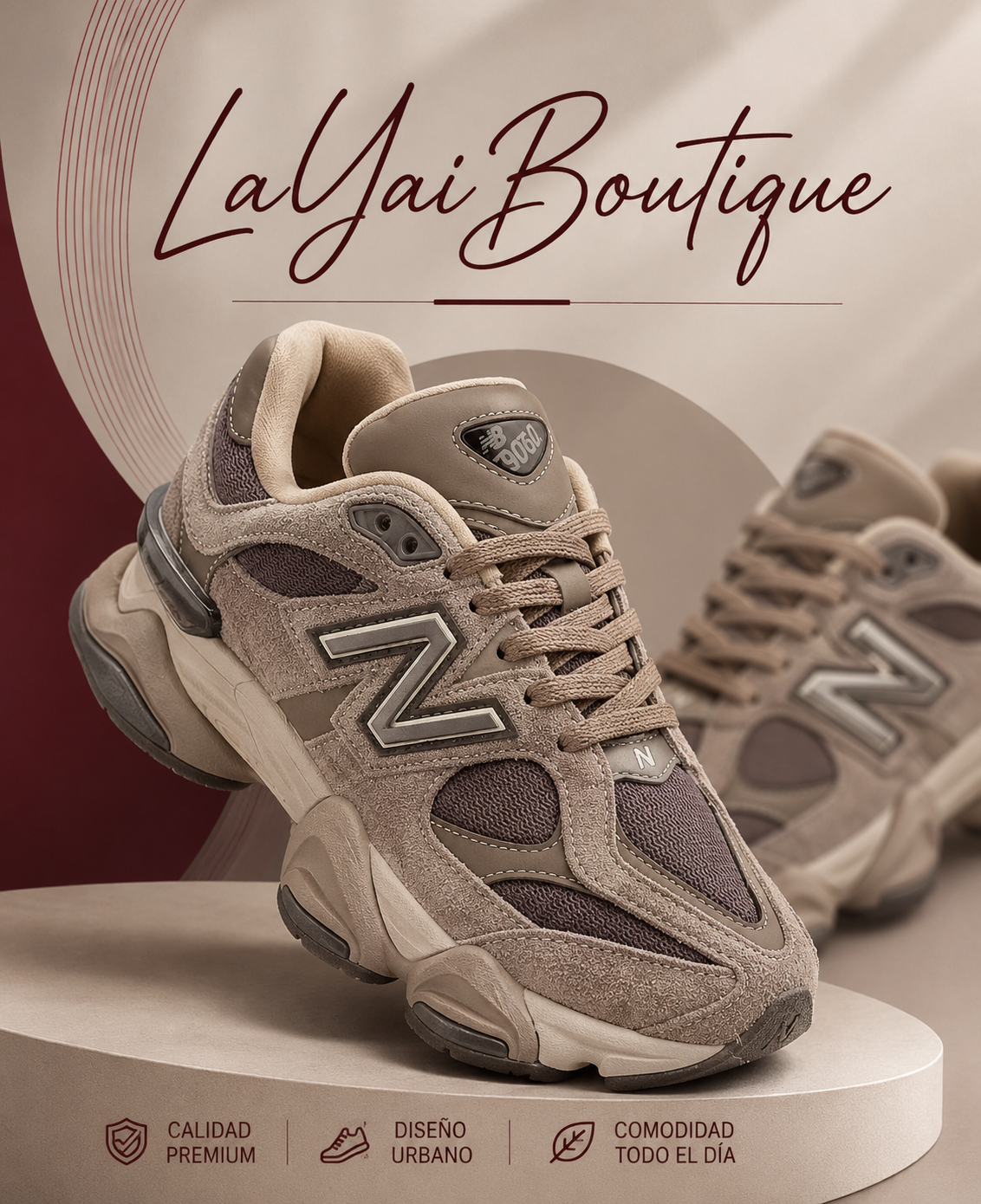 Sneakers NB/ 9060 /CHOCOLATE| Línea Premium