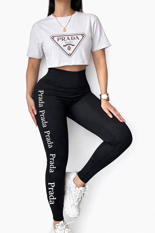 Conjunto Milano Chic/Blanco y Negro