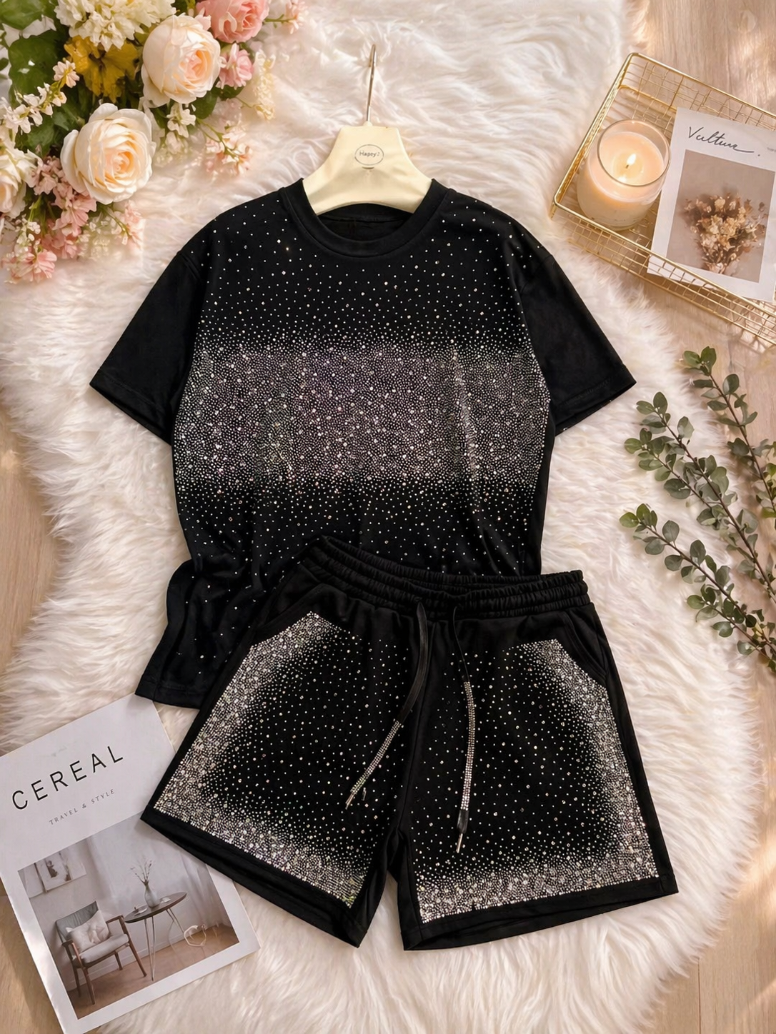 Conjunto Diamond Touch/Negro