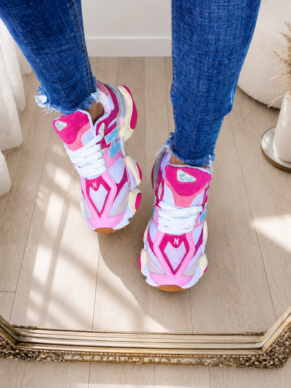 Sneakers Urban Luxe / Línea Estándar/Rosa Fucsia