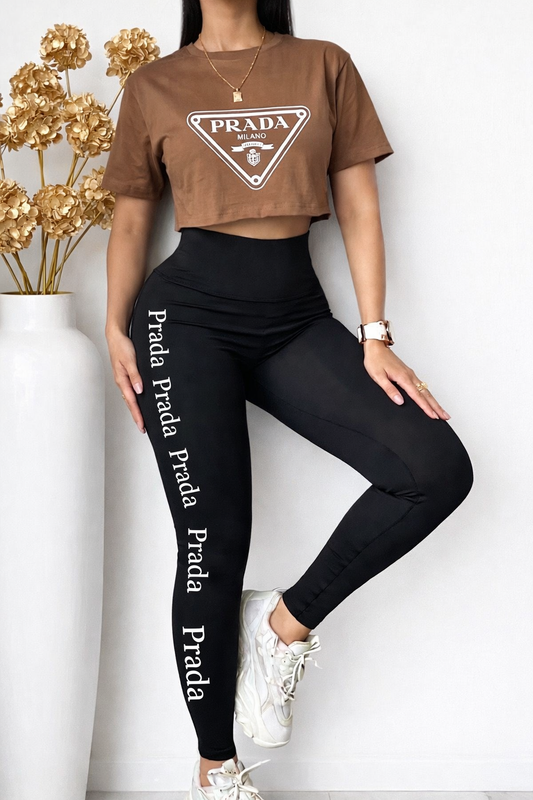 Conjunto Milano Chic/Carmelita y Negro