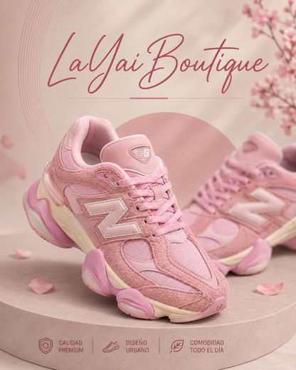 Sneakers Pink Motion/NB 9060| Línea Premium