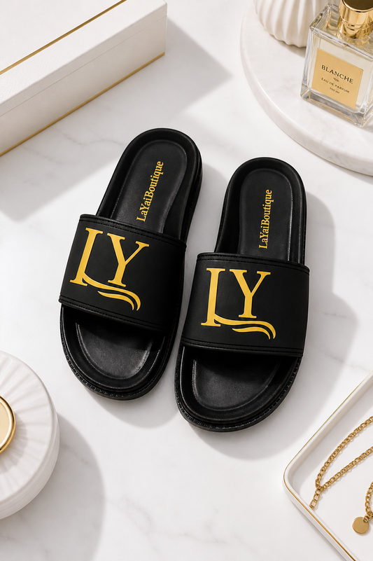 Sandalias LY Essentials/Línea Premium/ Negro