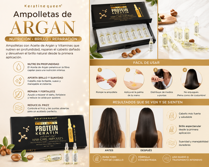 Ampollas Proteína para El Cuidado del Cabello