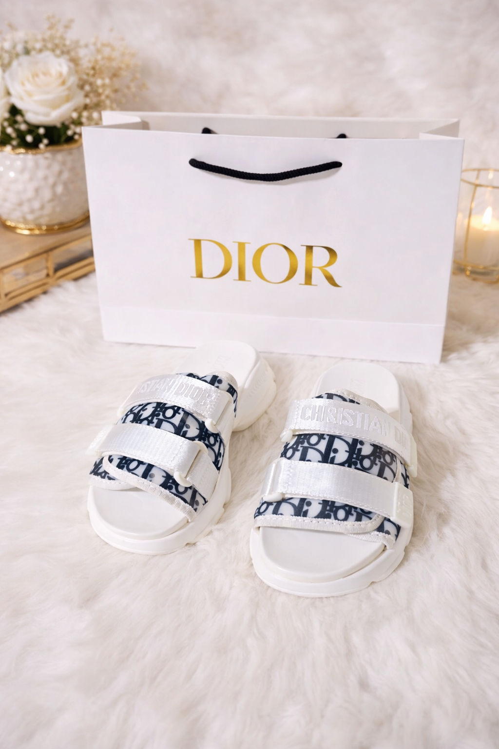 Sandalias Confort Deluxe/Línea Premium/Blanco