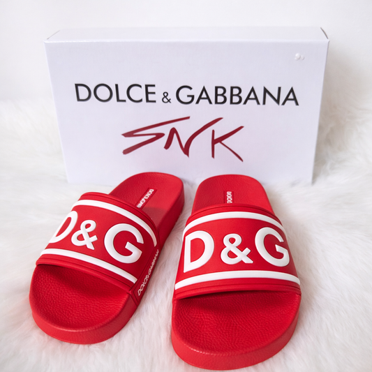 Sandalias Slide Luxury/ Rojas