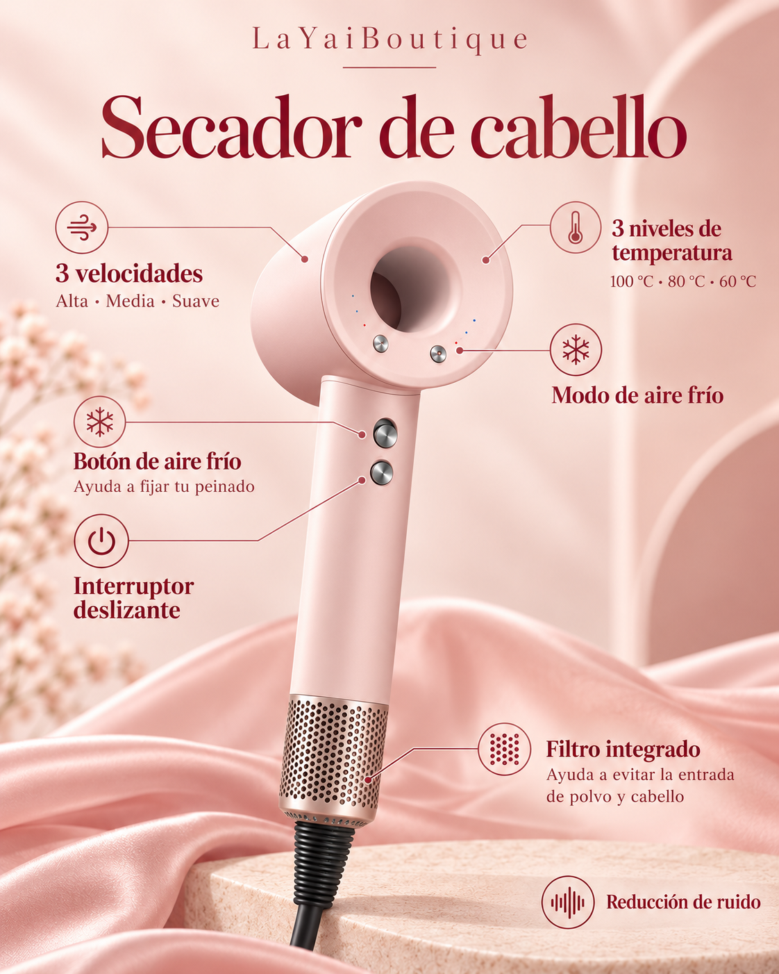 Professional 5-in-1 Hair Dryer